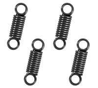 GUNGY Resortes de Extensión 35mm Muelles de Tensión con Gancho 180 Grados 2 Vueltas Muelle de alambre de piano Diámetro Exterior 10mm Diámetro Alambre 1,6mm Fuerza Resorte 7,9KG 4 Piezas