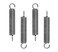 GUNGY Resortes de Extensión 35mm Muelles de Tensión con Gancho 90 Grados Muelle de Acero Inoxidable Diámetro Exterior 6mm Diámetro Alambre 1,0 mm Fuerza Resorte 3,4KG 20Piezas
