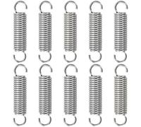 GUNGY Resortes de Extensión 35mm Muelles de Tensión con Gancho Muelle de Acero Inoxidable Diámetro Exterior 8mm Diámetro Alambre 1,2 mm Fuerza Resorte 4,20KG 10 Piezas