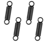 GUNGY Resortes de Extensión 40mm Muelles de Tensión con Gancho 180 Grados 2 Vueltas Muelle de alambre de piano Diámetro Exterior 10mm Diámetro Alambre 1,6mm Fuerza Resorte 7,9KG 4 Piezas