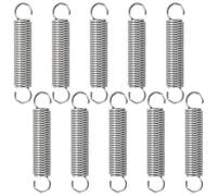 GUNGY Resortes de Extensión 40mm Muelles de Tensión con Gancho Muelle de Acero Inoxidable Diámetro Exterior 8mm Diámetro Alambre 1,0 mm Fuerza Resorte 2,81KG 10 Piezas