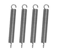 GUNGY Resortes de Extensión 60mm Muelles de Tensión con Gancho 90 Grados Muelle de Acero Inoxidable Diámetro Exterior 8mm Diámetro Alambre 1,2 mm Fuerza Resorte 4,2KG 10 Piezas