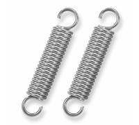 GUNGY Resortes de Extensión 60mm Muelles de Tensión con Gancho Muelle de Acero Inoxidable Diámetro Exterior 12mm Diámetro Alambre 2mm Fuerza Resorte 12KG 2 Piezas