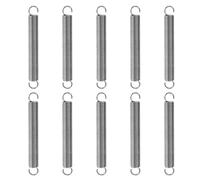 GUNGY Resortes de Extensión 65mm Muelles de Tensión con Gancho Muelle de Acero Inoxidable Diámetro Exterior 8mm Diámetro Alambre 1,0 mm Fuerza Resorte 2,50KG 10 Piezas