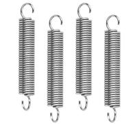 GUNGY Resortes de Extensión 75mm Muelles de Tensión con Gancho 90 Grados Muelle de Acero Inoxidable Diámetro Exterior 12mm Diámetro Alambre 1,6 mm Fuerza Resorte 6,4KG 4 Piezas