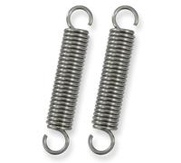 GUNGY Resortes de Extensión 80mm Muelles de Tensión con Gancho Muelle de Acero Inoxidable Diámetro Exterior 15mm Diámetro Alambre 2,2mm Fuerza Resorte 11,8KG 2 Piezas