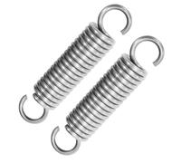 GUNGY Resortes de Extensión 80mm Muelles de Tensión con Gancho Muelle de Acero Inoxidable Diámetro Exterior 18mm Diámetro Alambre 2,9mm Fuerza Resorte 24KG 2 Piezas