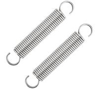 GUNGY Resortes de Extensión 90mm Muelles de Tensión con Gancho Muelle de Acero Inoxidable Diámetro Exterior 16mm Diámetro Alambre 1,9 mm Fuerza Resorte 7,20KG 2 Piezas