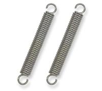 GUNGY Resortes de Extensión 90mm Muelles de Tensión con Gancho Muelle de Acero Inoxidable Diámetro Exterior 12mm Diámetro Alambre 2mm Fuerza Resorte 12KG 2 Piezas