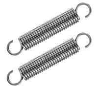 GUNGY Resortes de Tensión 100mm Muelles de Extensión con Gancho Muelle de Acero Inoxidable Diámetro Exterior 18mm Diámetro Alambre 2,5mm Fuerza Resorte 12,8KG 2 Piezas