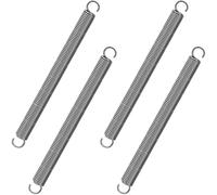 GUNGY Resortes de Tensión 120mm Muelles de Extensión con Gancho Muelle de Acero Inoxidable Diámetro Exterior 10mm Diámetro Alambre 1,2mm Fuerza Resorte 3,2KG 4 Piezas