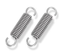 GUNGY Resortes de Tensión 60mm Muelles de Extensión con Gancho Muelle de Acero Inoxidable Diámetro Exterior 15mm Diámetro Alambre 2,2mm Fuerza Resorte 11,8KG 2 Piezas