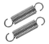 GUNGY Resortes de Tensión 80mm Muelles de Extensión con Gancho Muelle de Acero Inoxidable Diámetro Exterior 18mm Diámetro Alambre 2,5mm Fuerza Resorte 12,8KG 2 Piezas