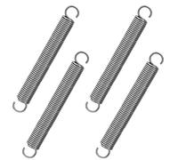 GUNGY Resortes de Tensión 80mm Muelles de Extensión con Gancho Muelle de Acero Inoxidable Diámetro Exterior 10mm Diámetro Alambre 1,2mm Fuerza Resorte 3,2KG 4 Piezas