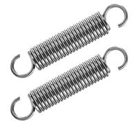 GUNGY Resortes de Tensión 90mm Muelles de Extensión con Gancho Muelle de Acero Inoxidable Diámetro Exterior 18mm Diámetro Alambre 2,5mm Fuerza Resorte 12,8KG 2 Piezas