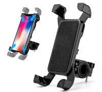 Guniata Soporte para teléfono móvil para motocicleta, soporte para teléfono móvil, rotación de 360°, soporte para moto, no se tambalea y estable, compatible con dispositivos i-OS y A-ndroid de 3,5 a 7
