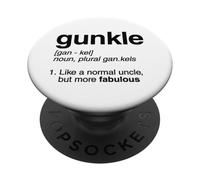 Gunkle Diccionario Definición Divertido Gay Tío Orgullo Broma PopSockets PopGrip Adhesivo