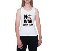 GUNMANTOR Ahora La Guerra con Irán Camiseta Weißes T-Shirt Damen Mit Kurzen Ärmeln Und Rundem Hals