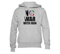 GUNMANTOR Ahora La Guerra con Irán Sudadera Gris para Hombre Mujer Unisex Manga Larga Cuello Redondo