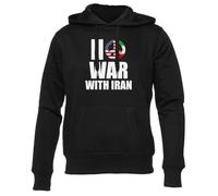 GUNMANTOR Ahora La Guerra con Irán Sudadera Negro para Hombre Mujer Unisex Manga Larga Cuello Redondo
