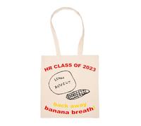 GUNMANTOR Aléjate, Aliento De Plátano Bolsa De Compras Beige Durable Reutilizable Eco Friendly Reusable Shopping Bag