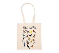 GUNMANTOR Bird Nerd Diferentes Tipos De Aves Bolsa De Compras Beige Durable Reutilizable Eco Friendly Reusable Shopping Bag