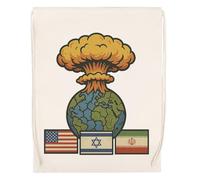 GUNMANTOR Conflicto Entre Israel E Irán Beige Deporte Bolsa el Gimnasio Duradera Respetuosa con el medio ambiente