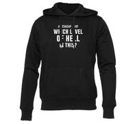 GUNMANTOR Disculpe ¿Qué Nivel De Infierno Es Este Sudadera Negro para Hombre Mujer Unisex Manga Larga Cuello Redondo