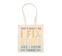 GUNMANTOR Eso Es Lo Que Hago Bolsa De Compras Beige Durable Reutilizable Eco Friendly Reusable Shopping Bag