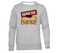 GUNMANTOR Maldito Sea El Hombre Sudadera Jersey Gris para Hombre Mujer Unisex Manga Larga Cuello Redondo