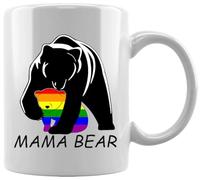 GUNMANTOR Mamá Osa Del Orgullo Gay Taza Blanca De Cerámica Hogar De Oficina De La Taza Del Agua Té Café