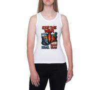 GUNMANTOR ¡No A La Guerra Entre Israel E Irán Camiseta Weißes T-Shirt Damen Mit Kurzen Ärmeln Und Rundem Hals
