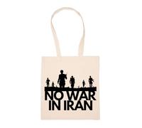GUNMANTOR Paz Entre Israel E Irán Bolsa De Compras Beige Durable Reutilizable Eco Friendly Reusable Shopping Bag