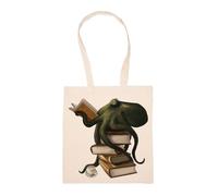 GUNMANTOR Pulpo Bien Leído Bolsa De Compras Beige Durable Reutilizable Eco Friendly Reusable Shopping Bag