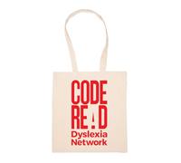 GUNMANTOR Red De Dislexia De Lectura De Código Bolsa De Compras Beige Durable Reutilizable Eco Friendly Reusable Shopping Bag