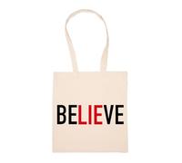 GUNMANTOR U2 The Fly Zoo Tv Believe Texto Bolsa De Compras Beige Durable Reutilizable Eco Friendly Reusable Shopping Bag