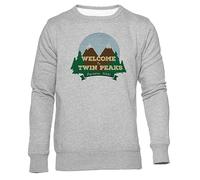 GUNMANTOR Welcome To Twin Peaks Jersey Gris para Hombre Mujer Unisex Manga Larga Cuello Redondo Jumper Grey Unisex