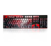 GUNMJO Teclas PBT de sublimación de Tinte Cherry Blossom para Teclado de Juegos con interruptores Cherry MX, Perfil OEM 61/87/104 Teclas Completas con diseño de EE. UU. Teclas compatibles con Barra