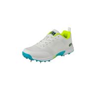 Gunn & Moore Aion, Zapatillas para críquet Unisex Adulto, Blanco Fluro Amarillo Azul, 39 EU