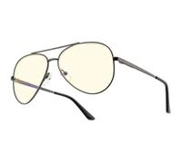 Gunnar Gafas para Videojuegos y Ordenador |Maverick, Color de Montura: Gunmetal, Tente de Lentes: Clear (Bloques 35% de Luz Azul y 100% de UV)|con filtro de Luz Azul | Lente Patentada