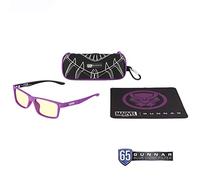 Gunnar Gafas para Videojuegos y Ordenador | Cruz Kids Large (age 8-12), Montura Black Panther, Color de Montura: Pink, Tente de Lentes: Ámbar (Bloques 65% de Luz Azul y 100% de UV)
