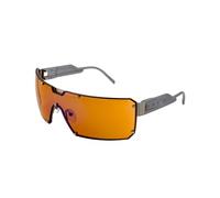 Gunnar Gafas para Gaming y Ordenador - Cyberpunk 2077 Dex, Montura acero, Tinte Ámbar MAX (98% de luz azul bloqueada & 100% UV), Focus