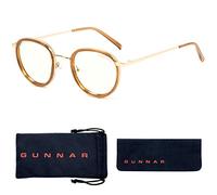 GUNNAR Gafas para juegos y computadoras/Atherton, tinte ámbar, lente patentada, Lente transparente