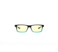 Gunnar Gafas para Videojuegos y Ordenador | Cruz, Color de Montura: Onyx-Teal, Tente de Lentes: Ámbar (Bloques 65% de Luz Azul y 100% de UV) | con filtro de Luz Azul | Lente Patentada