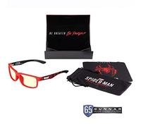 GUNNAR Gafas para Videojuegos y Ordenador | Enigma, Color de Montura: Spider-Man Miles Morales, Tente de Lentes: Ámbar (Bloques 65% de Luz Azul y 100% de UV) | con filtro de Luz Azul | Lente Patentada