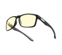 Gunnar Gafas para Videojuegos y Ordenador | Intercept, Color de Montura: Onyx, Tente de Lentes: Ámbar (Bloques 65% de Luz Azul y 100% de UV) | con filtro de Luz Azul | Lente Patentada