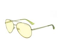 Gunnar Gafas para Videojuegos y Ordenador |Maverick, Color de Montura: Gunmetal, Tente de Lentes: Ámbar (Bloques 65% de Luz Azul y 100% de UV)|con filtro de Luz Azul | Lente Patentada