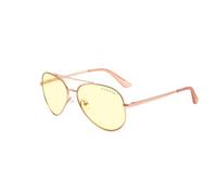 Gunnar Gafas para Videojuegos y Ordenador |Maverick, Color de Montura: Rose Gold, Tente de Lentes: Ámbar (Bloques 65% de Luz Azul y 100% de UV)|con filtro de Luz Azul | Lente Patentada