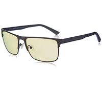 Gunnar Gafas para Videojuegos y Ordenador | Pedleton, Color de Montura: Slate, Tente de Lentes: Ámbar (Bloques 65% de Luz Azul y 100% de UV) | con filtro de Luz Azul | Lente Patentada