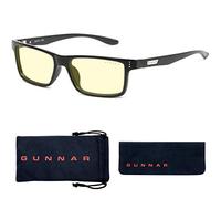 Gunnar Gafas para Videojuegos y Ordenador | Vertex, Color de Montura: Onyx, Tente de Lentes: Ámbar (Bloques 65% de Luz Azul y 100% de UV) | con filtro de Luz Azul | Lente Patentada